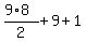%289%2A8%29%2F2+%2B+9+%2B+1