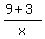 %289%2B3%29%2Fx