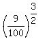 %289%2F100%29%5E%283%2F2%29