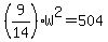 %289%2F14%29W%5E2=504