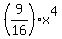 %289%2F16%29x%5E4