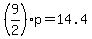 %289%2F2%29p+=+14.4