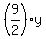 %289%2F2%29y