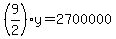 %289%2F2%29y=2700000