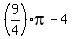 %289%2F4%29pi-4