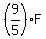 %289%2F5%29F