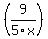 %289%2F5x%29