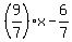 %289%2F7%29x+-+6%2F7