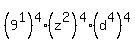 %289%5E1%29%5E4%2A%28z%5E2%29%5E4%2A%28d%5E4%29%5E4