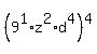 %289%5E1%2Az%5E2%2Ad%5E4%29%5E4