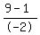 %289-1%29%2F-2