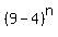 %289-4%29%5En