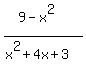 %289-x%5E2%29%2F%28x%5E2%2B4x%2B3%29