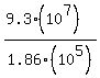 %289.3%2810%5E7%29%29%2F1.86%2810%5E5%29