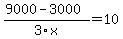 %289000-3000%29%2F3x=10