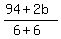 %2894%2B2b%29%2F%286%2B6%29