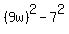 %289w%29%5E2-7%5E2
