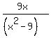 %289x%29%2F%28%28x%5E2-9%29%29