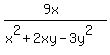 %289x%29%2F%28x%5E2%2B2xy-3y%5E2%29
