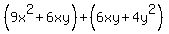 %289x%5E2%2B6xy%29%2B%286xy%2B4y%5E2%29