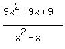 %289x%5E2%2B9x%2B9%29%2F%28x%5E2-x%29