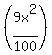 %289x%5E2%2F100%29