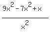%289x%5E2-7x%5E2%2Bx%29%2Fx%5E2
