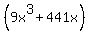 %289x%5E3+%2B+441x%29