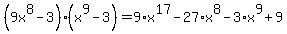 %289x%5E8-3%29%28x%5E9-3%29=9%2Ax%5E17-27%2Ax%5E8-3%2Ax%5E9%2B9