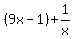 %289x-1%29%2B+1%2Fx