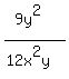 %289y%5E2%29%2F%2812x%5E2y%29