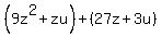 %289z%5E2%2Bzu%29%2B%2827z%2B3u%29