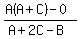 %28A%28A%2BC%29-0%29%2F%28A%2B2C-B%29