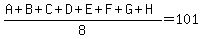 %28A%2BB%2BC%2BD%2BE%2BF%2BG%2BH%29%2F8=101