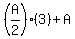 %28A%2F2%29%283%29+%2B+A%29