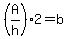 %28A%2Fh%29%2A2=b