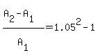 %28A%5B2%5D-A%5B1%5D%29%2FA%5B1%5D=1.05%5E2-1