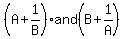 %28A+++%2B++1%2FB%29+and+%28B+++%2B++1%2FA%29