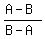 %28A-B%29%2F%28B-A%29