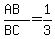 %28AB%29%2F%28BC%29=1%2F3