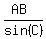 %28AB%29%2Fsin%28C%29