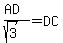 %28AD%29%2F%28sqrt%283%29%29+=+DC