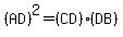 %28AD%29%5E2=%28CD%29%28DB%29