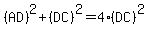 %28AD%29%5E2+%2B+%28DC%29%5E2+=+4%28DC%29%5E2