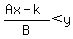 %28Ax-k%29%2FB%3Cy