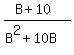 %28B%2B10%29%2F%28B%5E2%2B10B%29%29