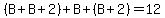 %28B%2BB%2B2%29%2BB%2B%28B%2B2%29=12