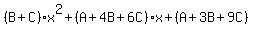 %28B%2BC%29x%5E2%2B%28A%2B4B%2B6C%29x%2B%28A%2B3B%2B9C%29