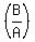 %28B%2FA%29