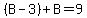 %28B-3%29%2BB=9